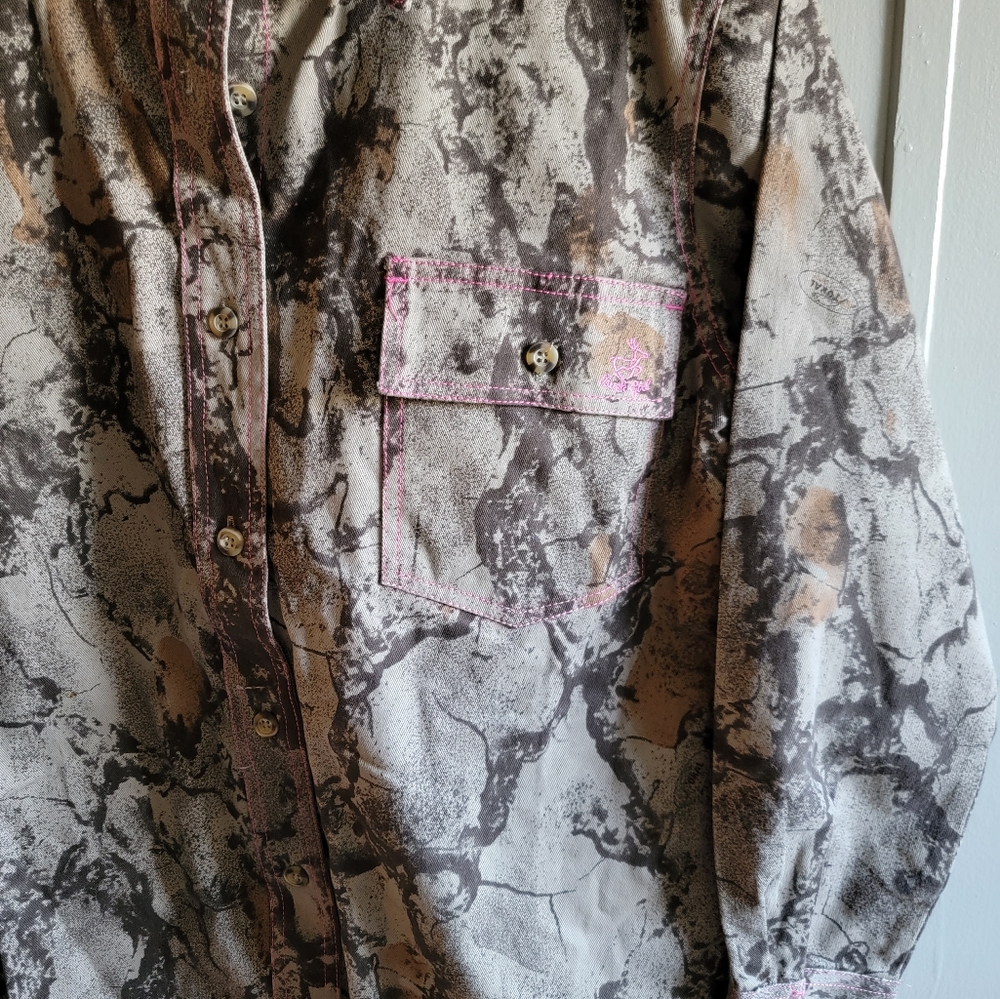 Natural Gear Natural Bush Button Down Shirt size Small women's NWT - Picture 6 of 8